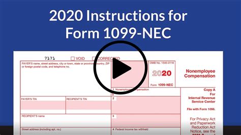 Who Should Receive Form 1099 NEC Printable Image
